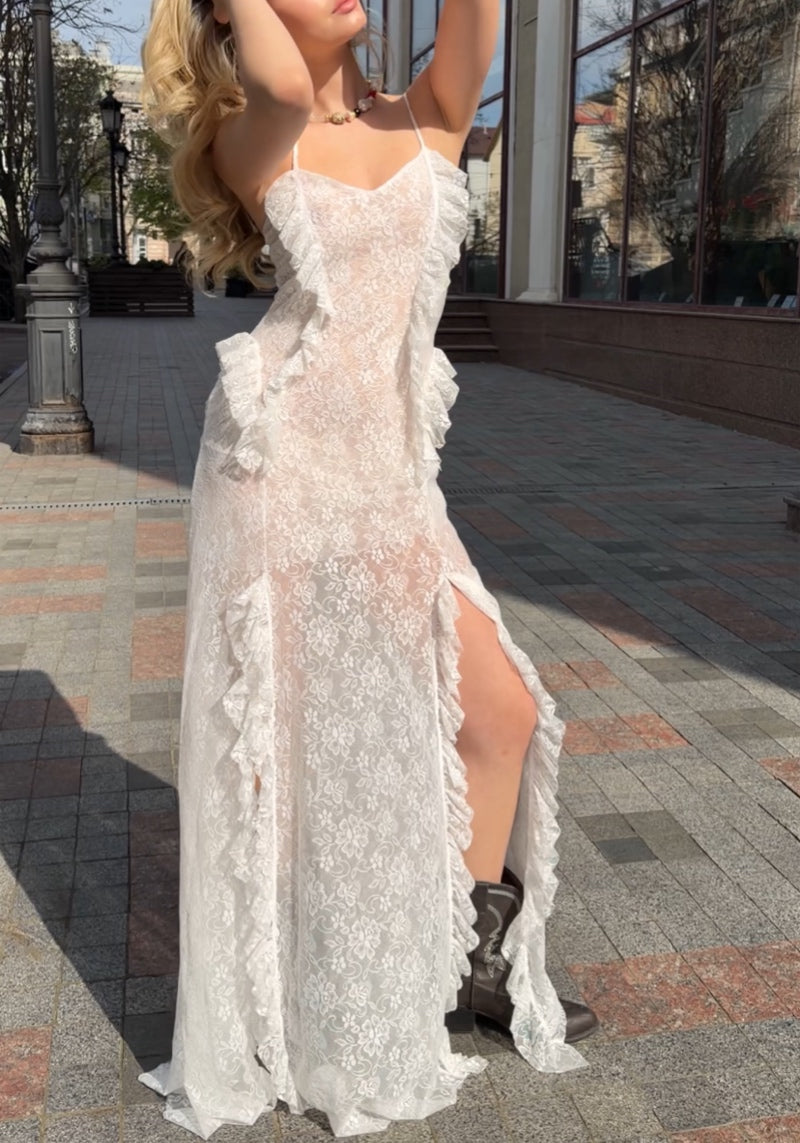 PAKHTUSOVA Сукня MOLLY мереживна біла