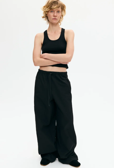 Штани з кантом чорні