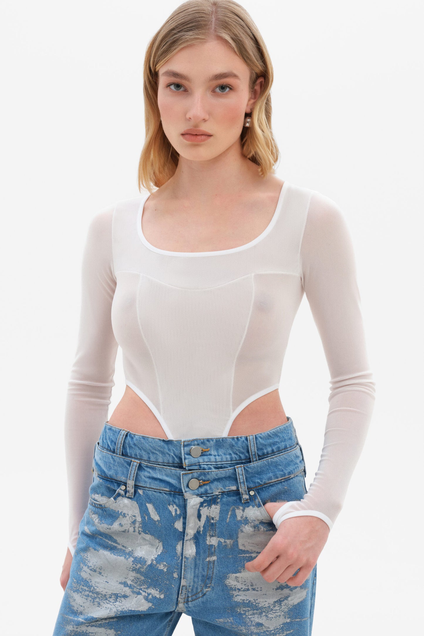 Silver Double Jeans