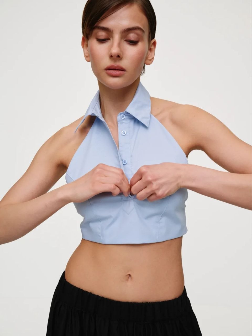 MOCKO Топ SHIRT блакитний