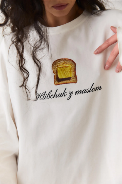 WOMEN'S WAVE Лонгслів "Хлібчика з маслом" молочний