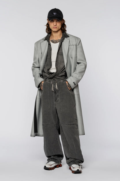 Пальто Oversized Wool Coat Grey