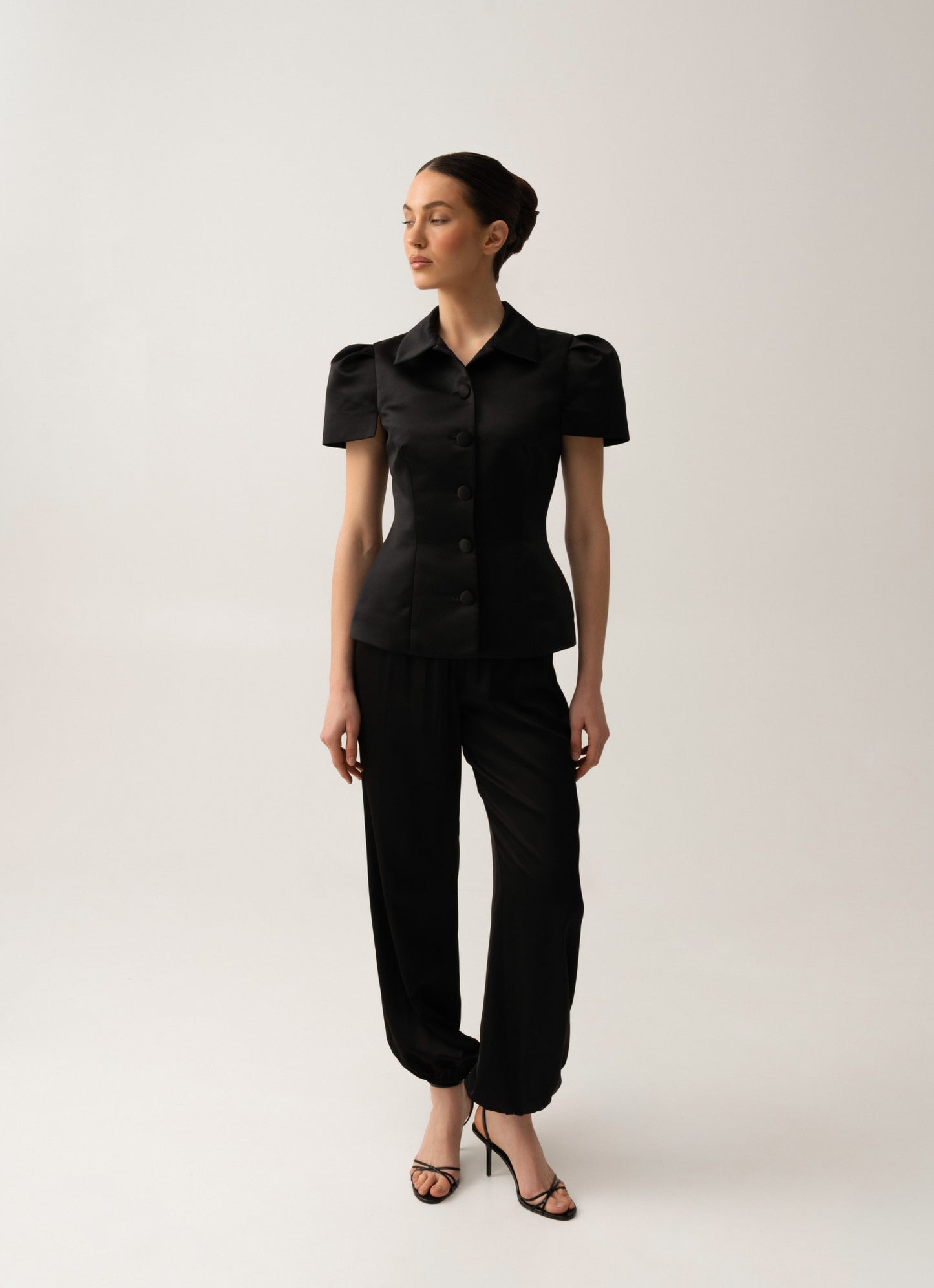 SABOTAGE Жакет із шовк-сатину чорний