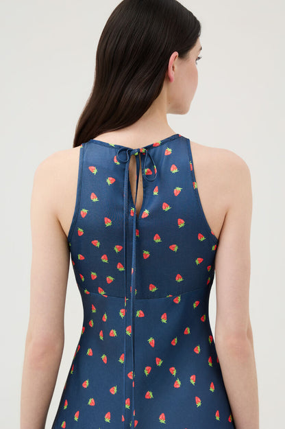 JUL Мідісукня з відкритими плечима в принт полунички