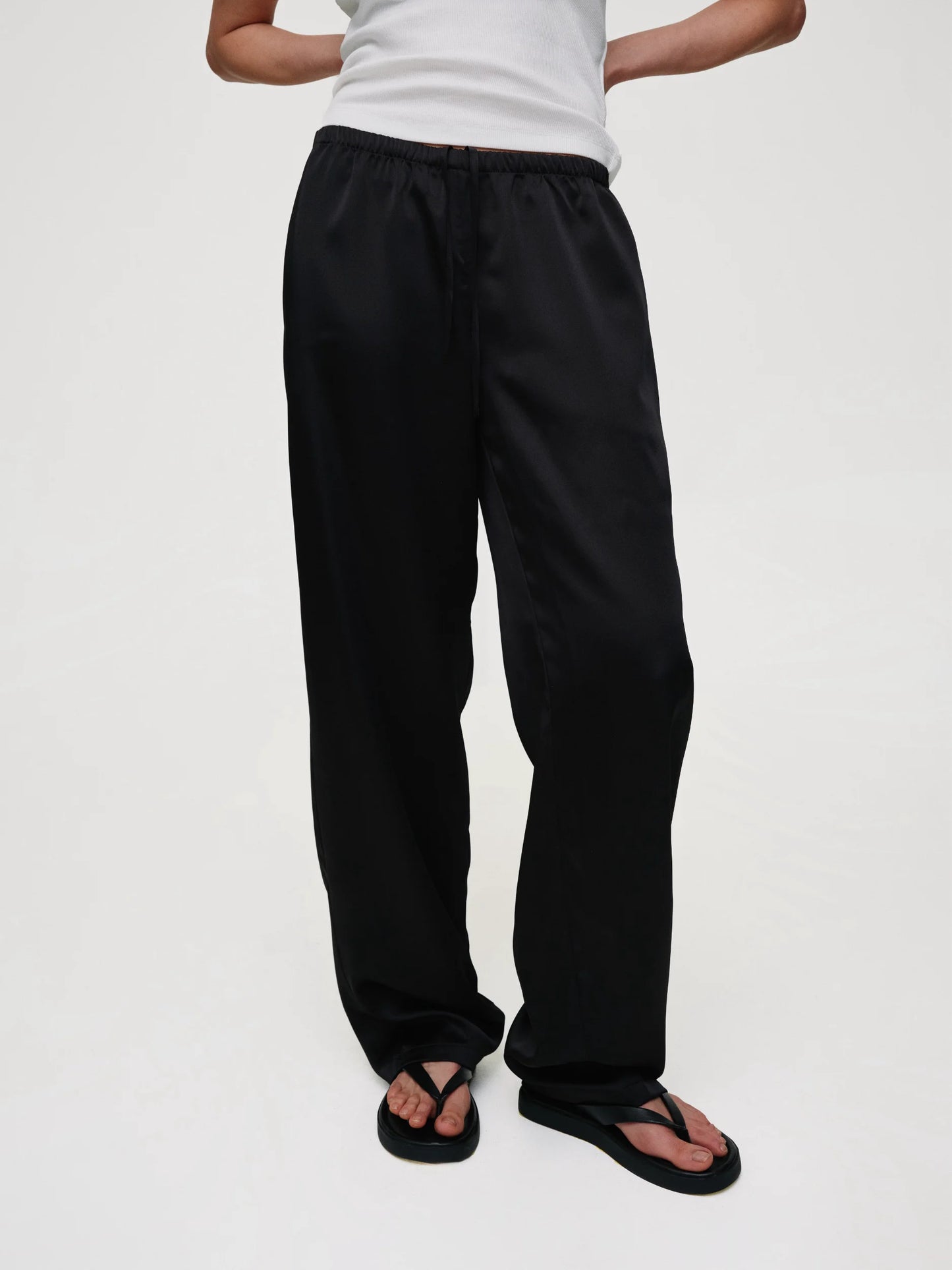 MOCKO Штани SATIN LINE чорні