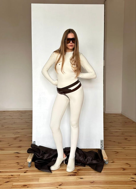NUGA Лонгслів Swan вершковий