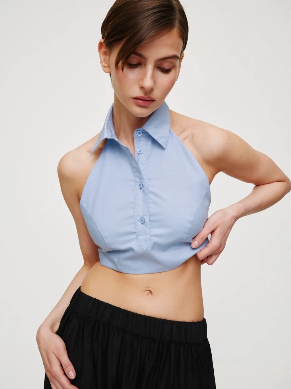 MOCKO Топ SHIRT блакитний