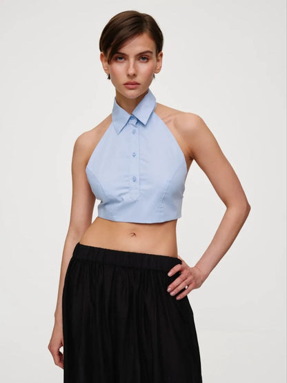 MOCKO Топ SHIRT блакитний